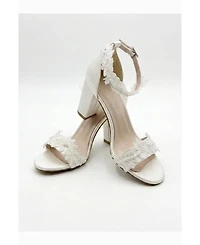 Forever and Always Shoes Women's Lirielle Lace Wedding Heels