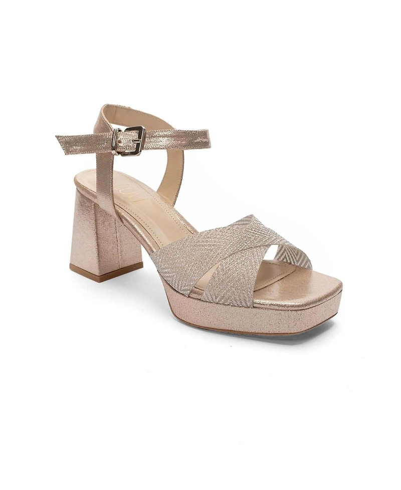 Prologue Shoes Women's Bavena Platform Block Heel Sandal