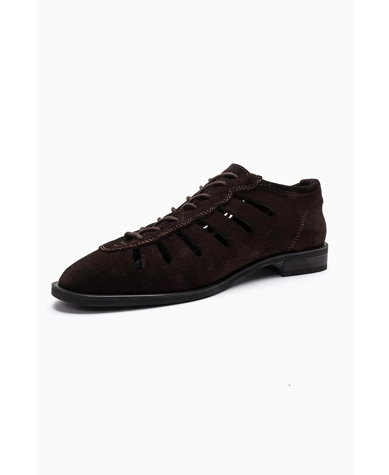Forever and Always Shoes Women's Astron Leather Casual Lace Up