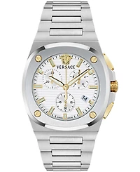 Versace Men's Tolomeo Chrono Two-Tone Stainless Steel Bracelet Watch 40x49mm
