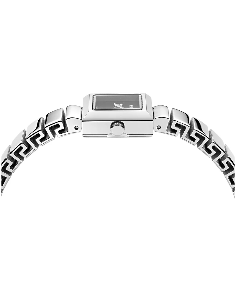 Versace Women's V-Square Petite Silver Stainless Steel Bracelet Watch 18x18mm