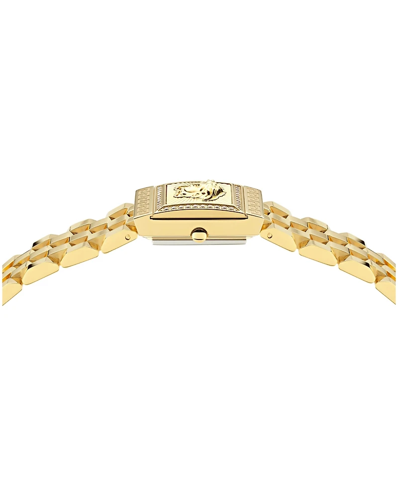 Versace Women's Reveal Precious Ip Yellow Gold Stainless Steel Bracelet Watch 18x25mm