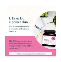 Youtheory Vitamin B12 B6, Daily Energy and Brain Support Supplement, Vegetarian Capsules, 60