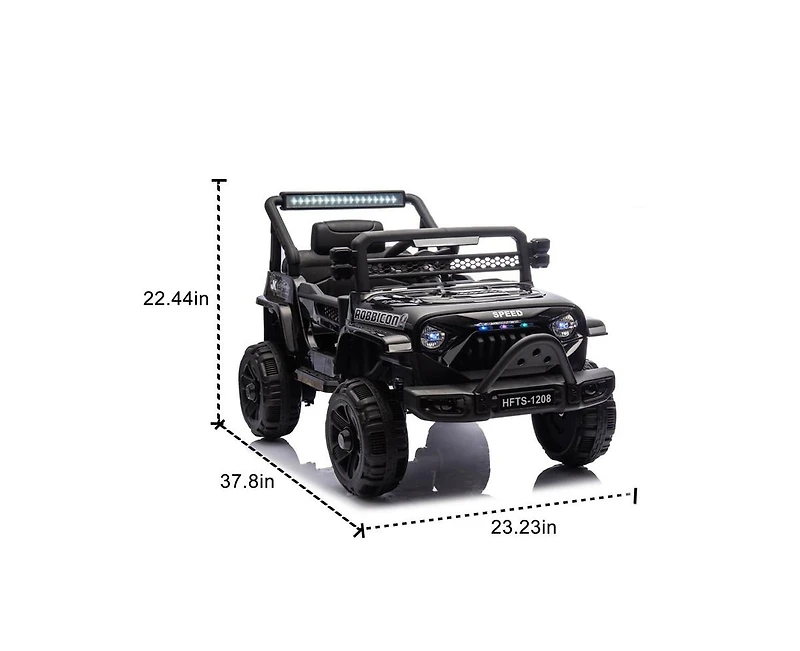 Yobtop 12V Kids Ride-On Electric Truck with Parental Remote Control, Ages 1+