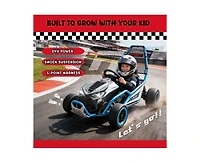 Yobtop 24V Kids Drift Go Kart with Roll Cage, 110 lbs Capacity, Ages 6+
