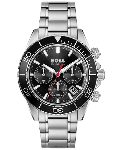 Hugo Boss Men's Sealiner Quartz Chrono Stainless Steel Watch 44mm