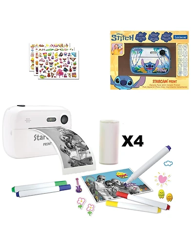 Lexibook StarCAM Print Instant Print Camera with Rechargeable Battery