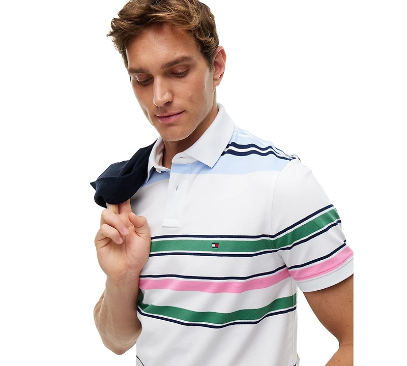 Tommy Hilfiger Men's 1985 Polo brings American Style Regular-Fit Shirt