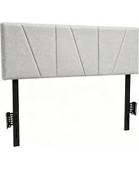 gaomon Queen Size Headboard Linen Upholstered with Height Adjustments, Padded, Sturdy Wood Frame, Easy Assembly