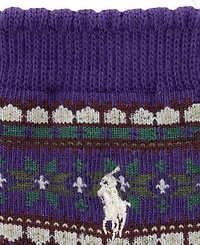 Polo Ralph Lauren Baby Boys' Fair Isle Festive Dog Print Crew Socks, 3-Pack