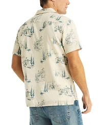 Nautica Men's Scenic Print Camp Collar Shirt