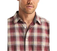 Nautica Men's Cotton Plaid Short-Sleeve Shirt