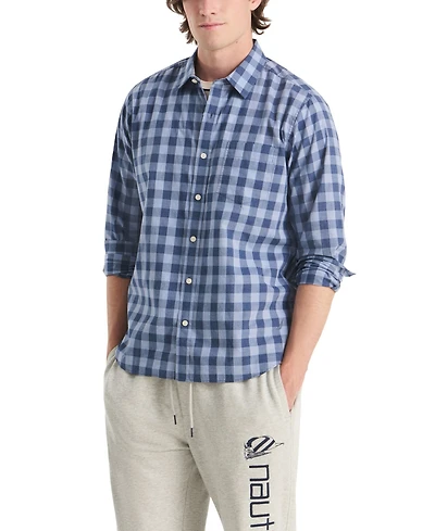Nautica Men's Plaid Long-Sleeve Shirt