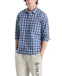 Nautica Men's Plaid Long-Sleeve Shirt