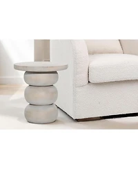Dovetail Furniture Doretta Mango Wood Side Table