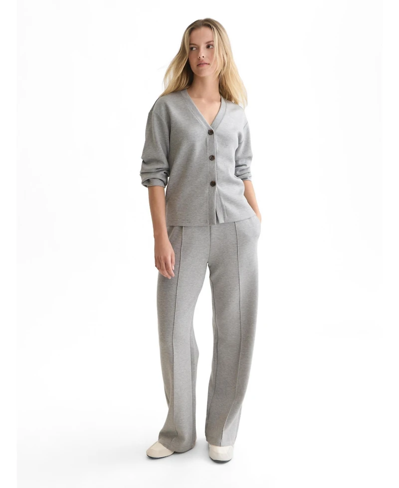 Scotch & Soda Women's V-Neck Button-Down Modal-Polyester Blend Cardigan
