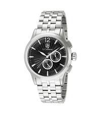 Invicta S.Coifman Men's Heritage Chronograph Dial Leather Strap Watch
