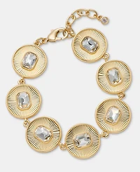 On 34th Crystal Stone Circle Pendant Bracelet, Macy's Exclusive