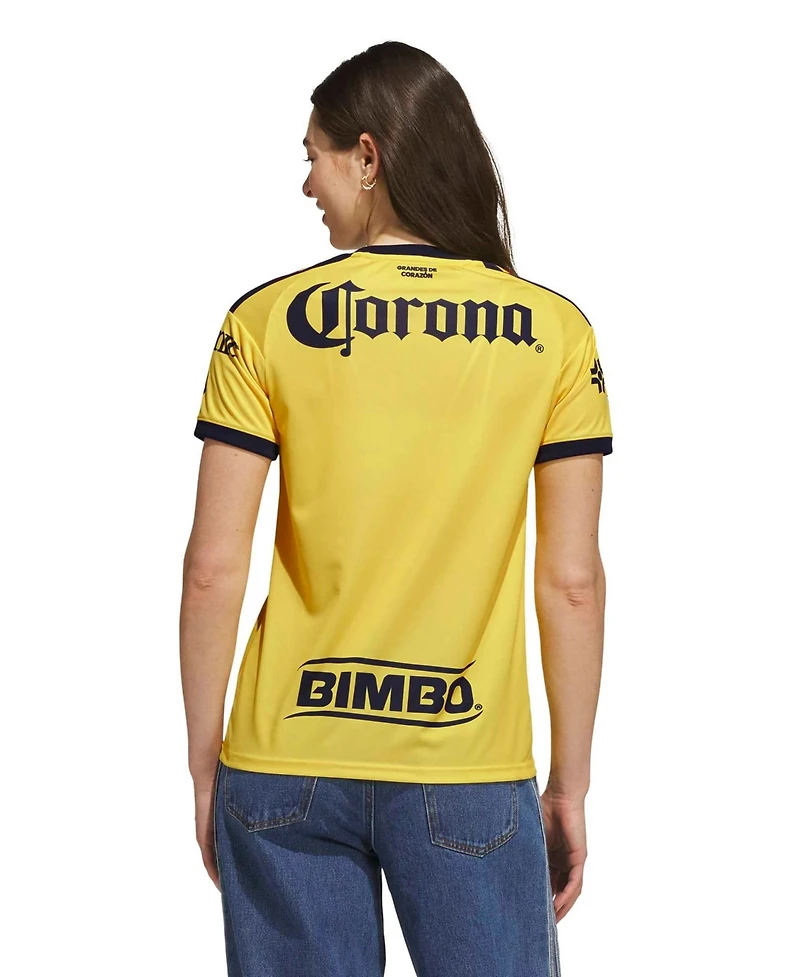 adidas Women's Club America Short-Sleeve Cropped-Hem Replica Jersey