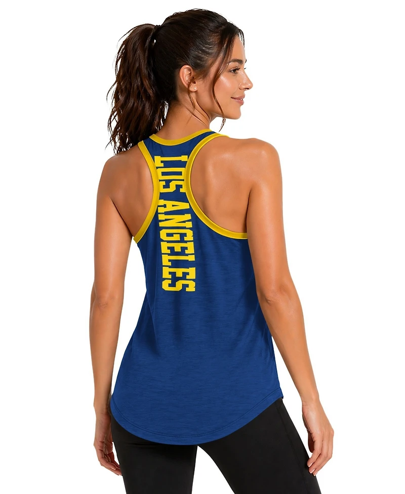 G-iii 4Her by Carl Banks Women's Los Angeles Rams Tater Ii Racerback Scoop-Neck Burnout Tank Top
