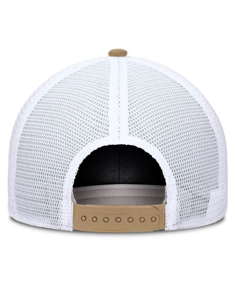 Nike Men's and Women's Beige/Cardinal Stanford Cardinal Primetime Arched Trucker Adjustable Hat