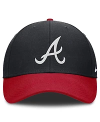 Nike Men's Navy/Red Atlanta Braves Dri-fit Club Adjustable Hat