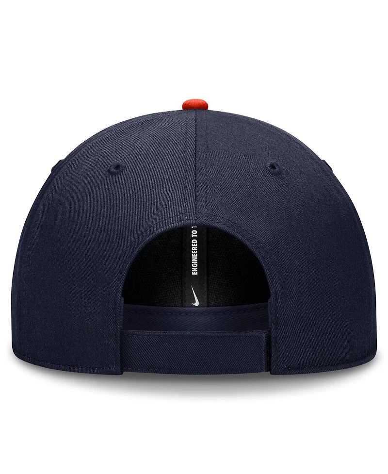 Nike Men's Navy/Orange Houston Astros Dri-fit Club Adjustable Hat