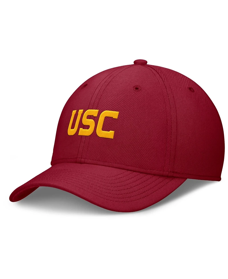 Nike Men's Cardinal Usc Trojans Rise SwooshFlex Dri-fit Hat