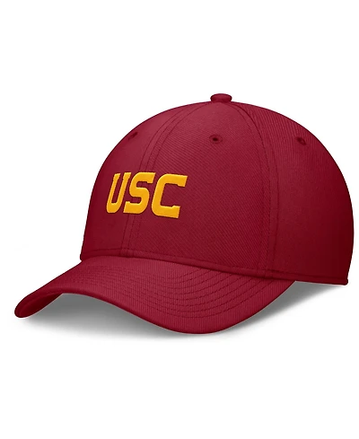 Nike Men's Cardinal Usc Trojans Rise SwooshFlex Dri-fit Hat