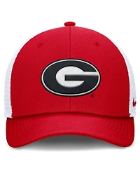Nike Men's Red/White Georgia Bulldogs Rise Trucker Adjustable Hat