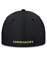 Men's Nike Black Oregon Ducks Rise SwooshFlex Dri-fit Hat
