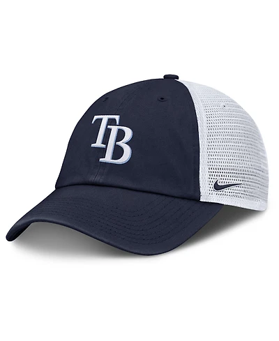 Men's Nike Navy/White Tampa Bay Rays Club Trucker Adjustable Hat