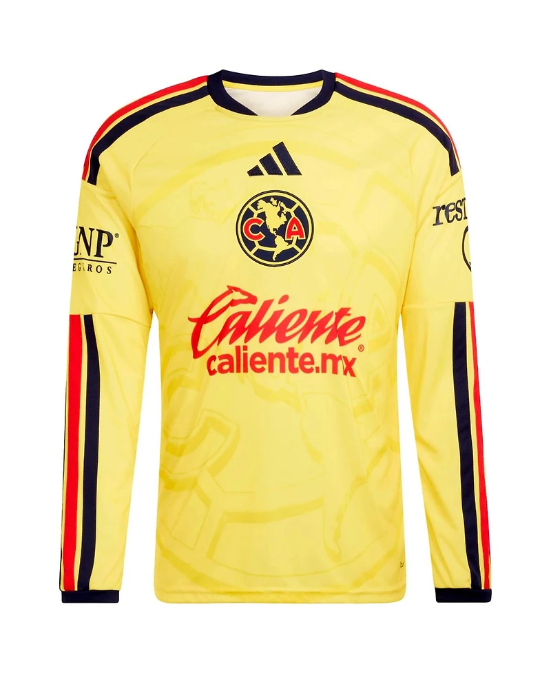 adidas Men's Black Club America 2026/27 Home Replica Long Sleeve Jersey