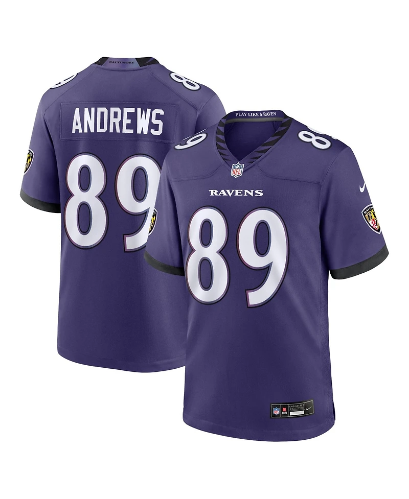 Nike Men's Mark Andrews Purple Baltimore Ravens Team Game Jersey