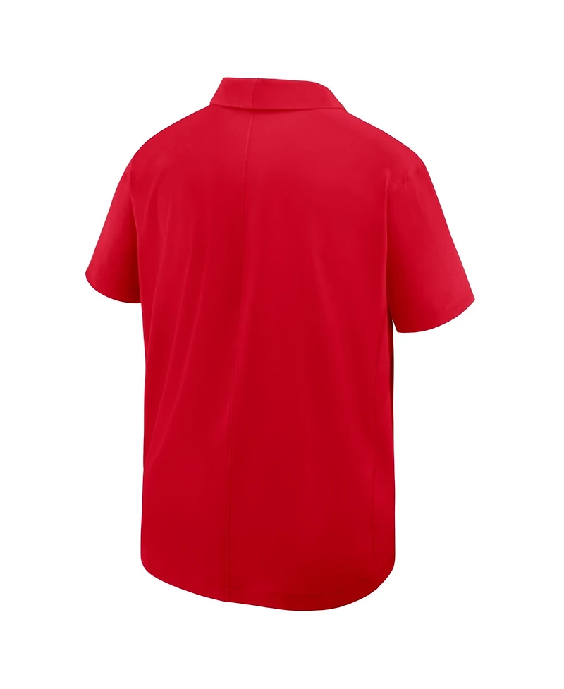 Men's Nike Red Georgia Bulldogs Coaches Sideline Dri-fit Polo
