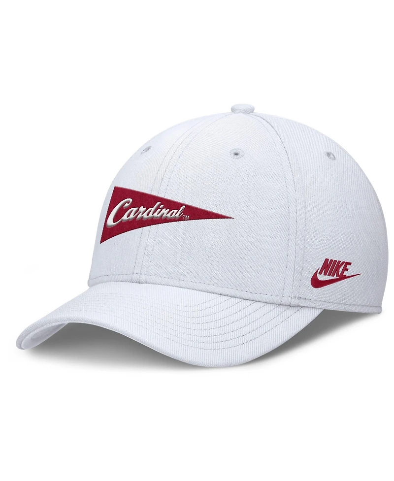 Nike Men's White Stanford Cardinal Rise Academic Dri-fit Flex Hat