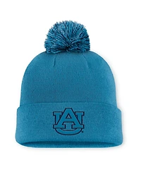 Men's Nike Turquoise Auburn Tigers Primetime Peak Campus Cuffed Knit Hat with Pom