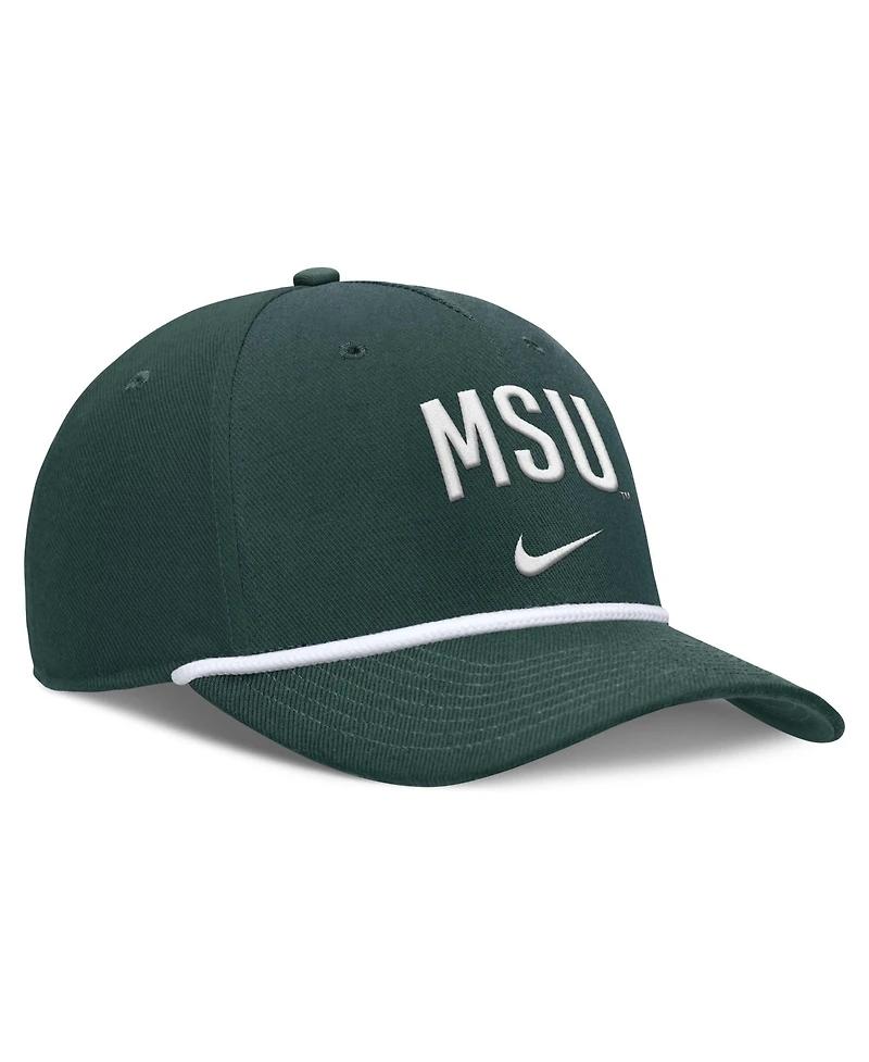 Men's Nike Green Michigan State Spartans Rise Campus Adjustable Hat