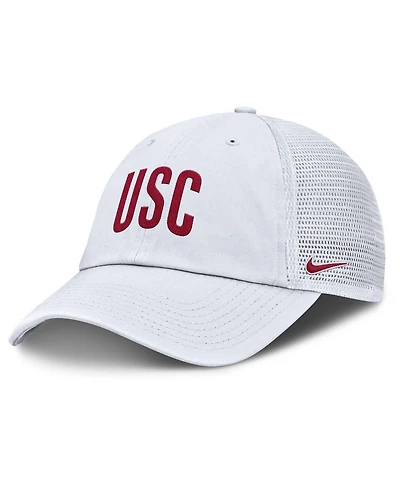 Nike Men's White Usc Trojans Club Campus Trucker Adjustable Hat