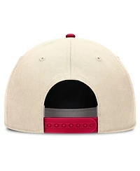 Nike Men's Natural/Cardinal Stanford Cardinal Academic Rise Dri-fit Adjustable Hat