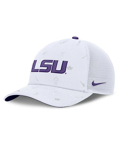 Nike Men's and Women's White Lsu Tigers Country Club Golfin' Rise Trucker Adjustable Hat