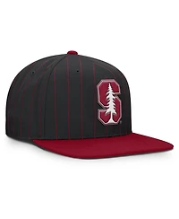 Men's Nike Black Stanford Cardinal 2026 Primetime Pin Stripe 2-Tone Snapback Hat