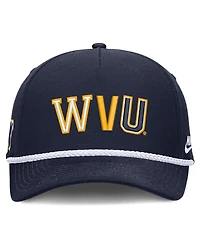 Men's and Women's Nike Navy West Virginia Mountaineers 2026 Basketball Refresh 5-Panel Rope Rise Hat