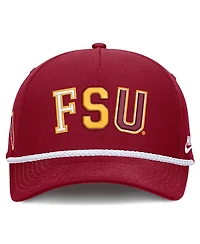 Men's and Women's Nike Garnet Florida State Seminoles 2026 Basketball Refresh 5-Panel Rope Rise Hat