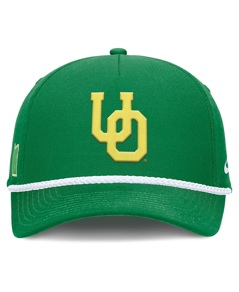 Men's and Women's Nike Green Oregon Ducks 2026 Basketball Refresh 5-Panel Rope Rise Hat