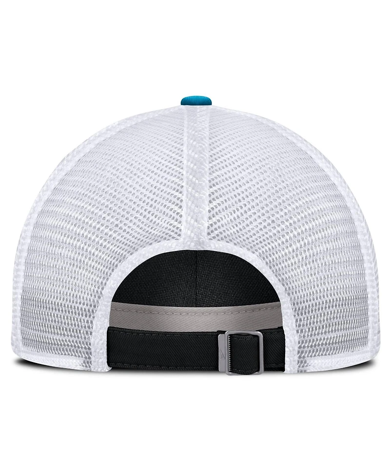 Men's Nike Black Miami Marlins Primetime Club Adjustable Trucker Hat