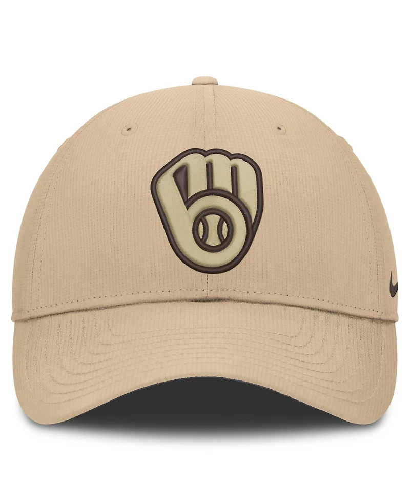 Nike Men's Khaki Milwaukee Brewers Desert Ripstop Club Adjustable Hat