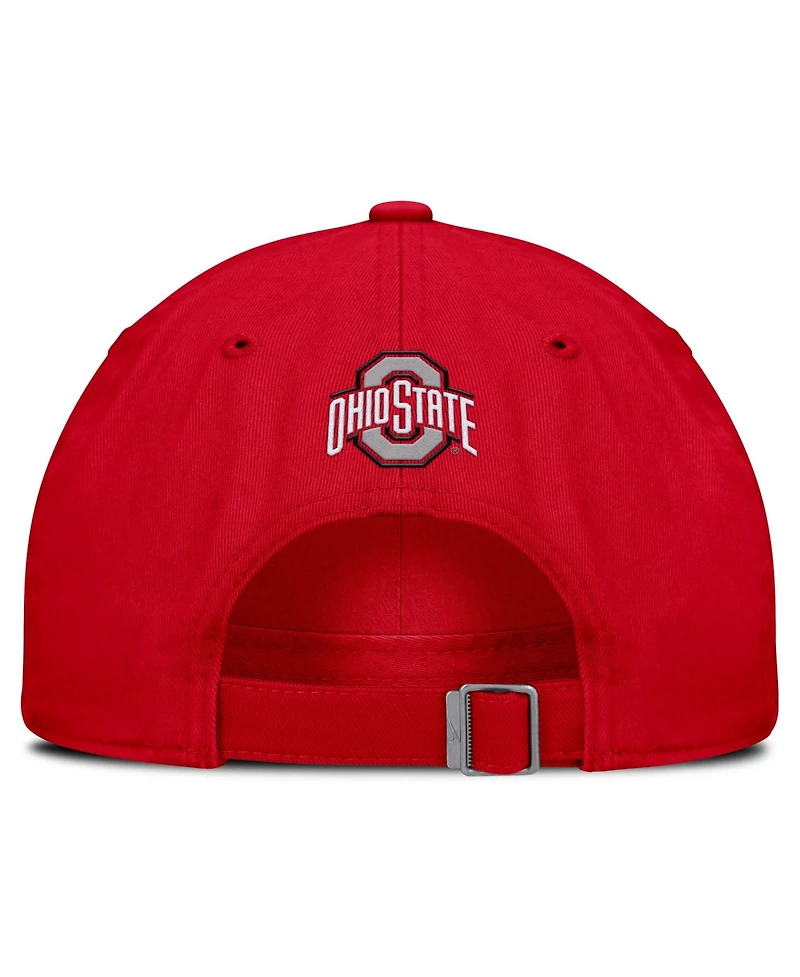 Men's and Women's Nike Scarlet Ohio State Buckeyes Primetime Chant Club Adjustable Hat
