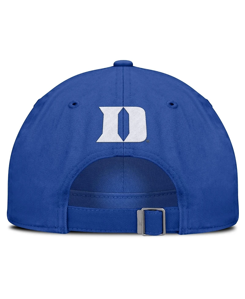Men's and Women's Nike Royal Duke Blue Devils Primetime Chant Club Adjustable Hat