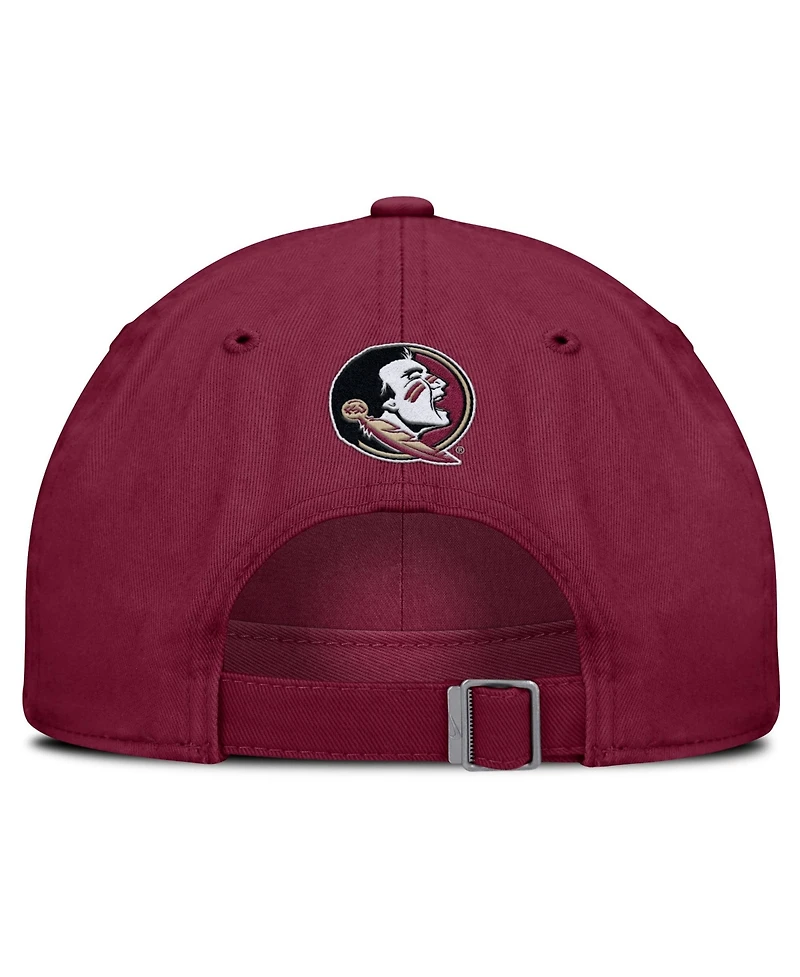 Men's and Women's Nike Garnet Florida State Seminoles Primetime Chant Club Adjustable Hat